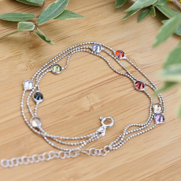 Grand Bazaar Jewelers Jewelry - Sterling Silver Multi-Color Cubic Zirconia Stones